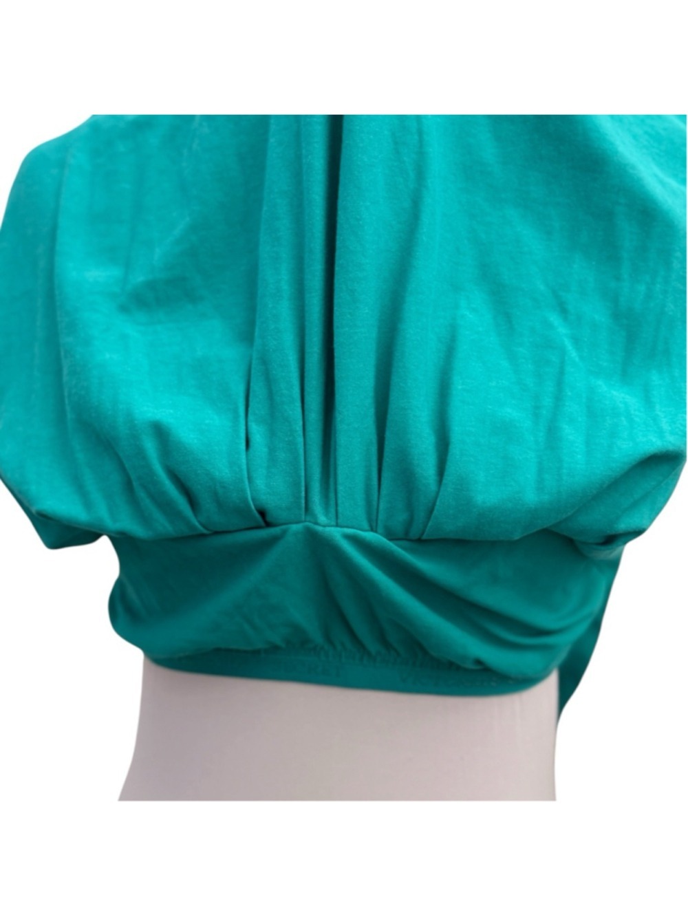 Victoria’s Secret Y2K Beaded Built-In Bra Teal Swing Dress Size L Resort - Picture 7 of 7
